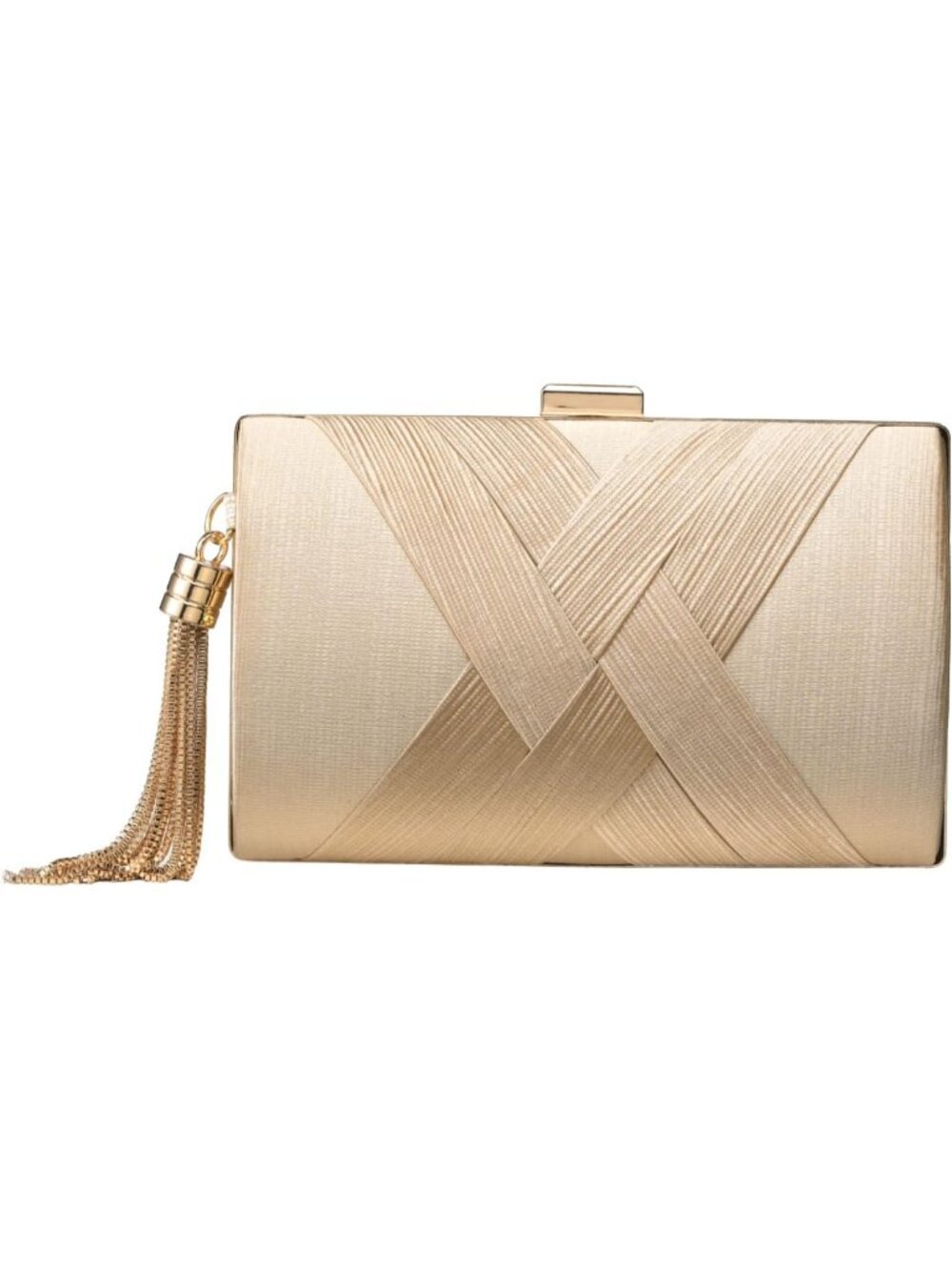 👜 Women's Gold Tassel Evening Clutch bag Crossbody Night out Clutch Purses